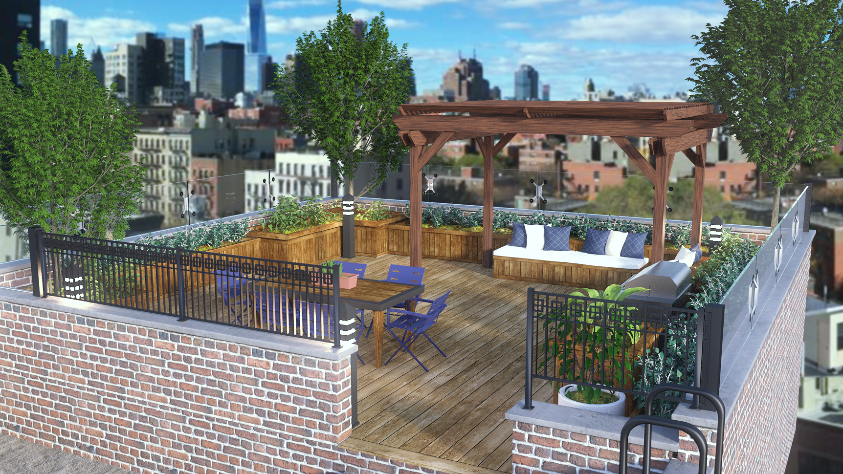 Roofdeck Patio by: PerspectX, 3D Models by Daz 3D