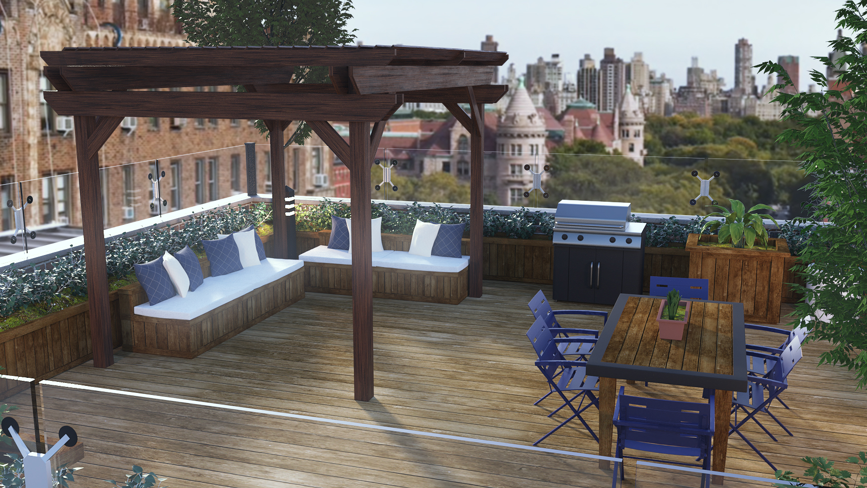 Roofdeck Patio by: PerspectX, 3D Models by Daz 3D