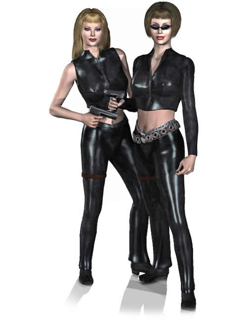 Spywear Conforming Clothing & Hair by: , 3D Models by Daz 3D