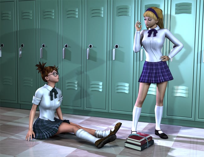 Nerd And Preppie Schoolgirls For A4v4 3d Models And 3d Software By 7694