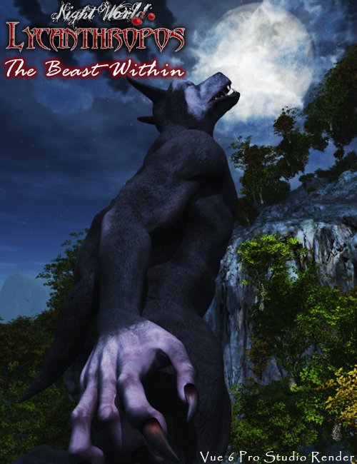 The Beast Within  Poses for V4.2 and Luthbel's Lycanthropos by: Skyewolf, 3D Models by Daz 3D