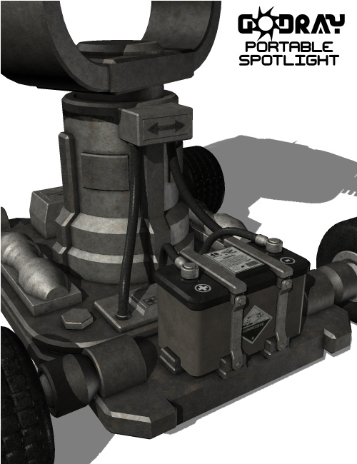 GodRay Portable SpotLight by: Nightshift3D, 3D Models by Daz 3D