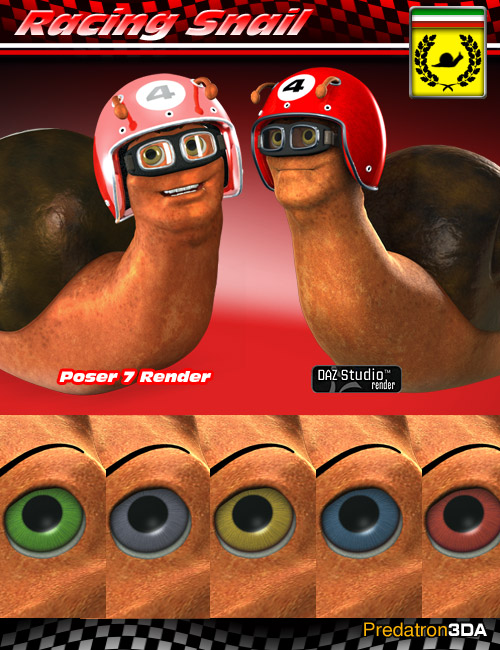 Racing Snail Racing Snail by: Predatron, 3D Models by Daz 3D
