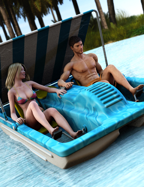 Paddle Boat by: , 3D Models by Daz 3D
