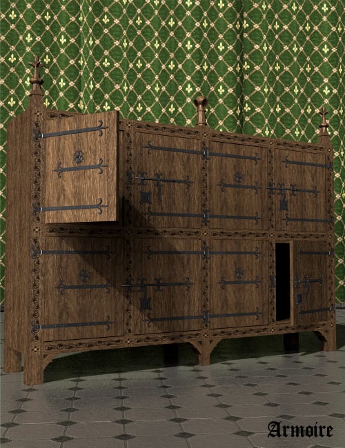 Medieval Rooms Part 2 by: Faveral, 3D Models by Daz 3D