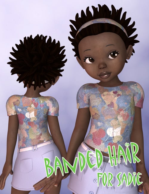 Hair Pack 2 for Sadie by: , 3D Models by Daz 3D