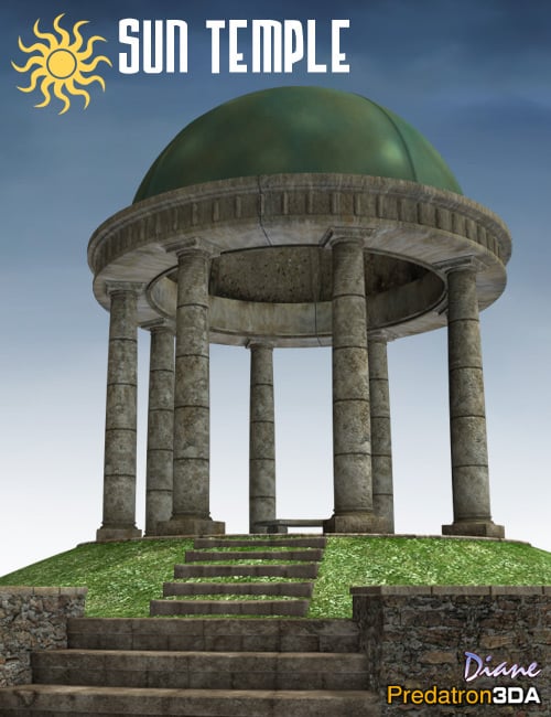 Sun Temple by: DianePredatron, 3D Models by Daz 3D