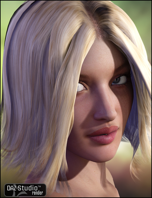 Renee Hair by: Barbara Brundon, 3D Models by Daz 3D