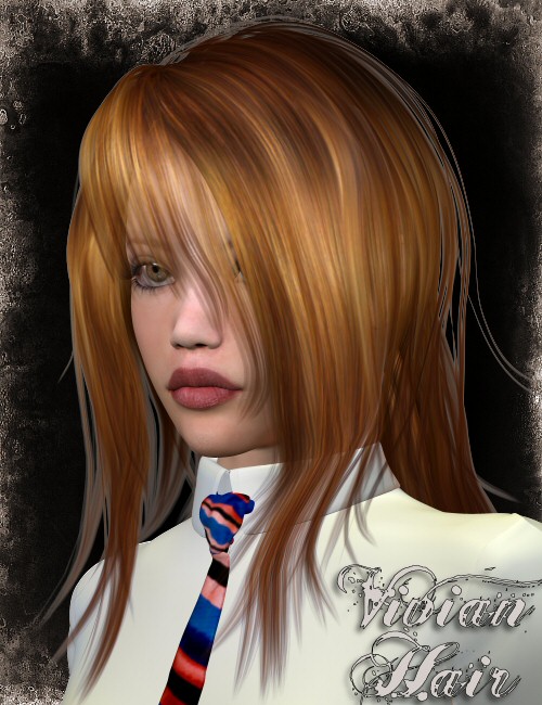 Vivian Hair by: goldtasselSWAM, 3D Models by Daz 3D