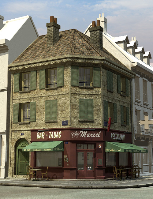 Le Village Bistrot by: Faveral, 3D Models by Daz 3D