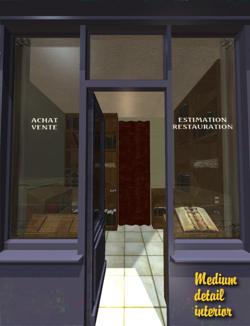 Le Village Book Store Le Village Book Store by: Faveral, 3D Models by Daz 3D