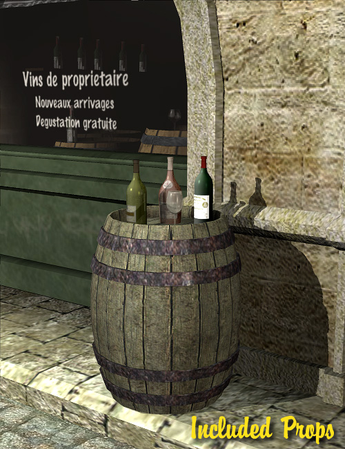 Le Village   Wine Store by: Faveral, 3D Models by Daz 3D