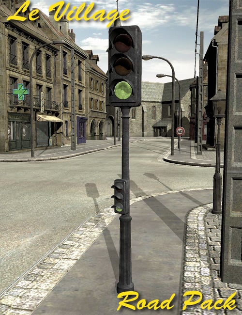 Le Village  Road Pack by: Faveral, 3D Models by Daz 3D