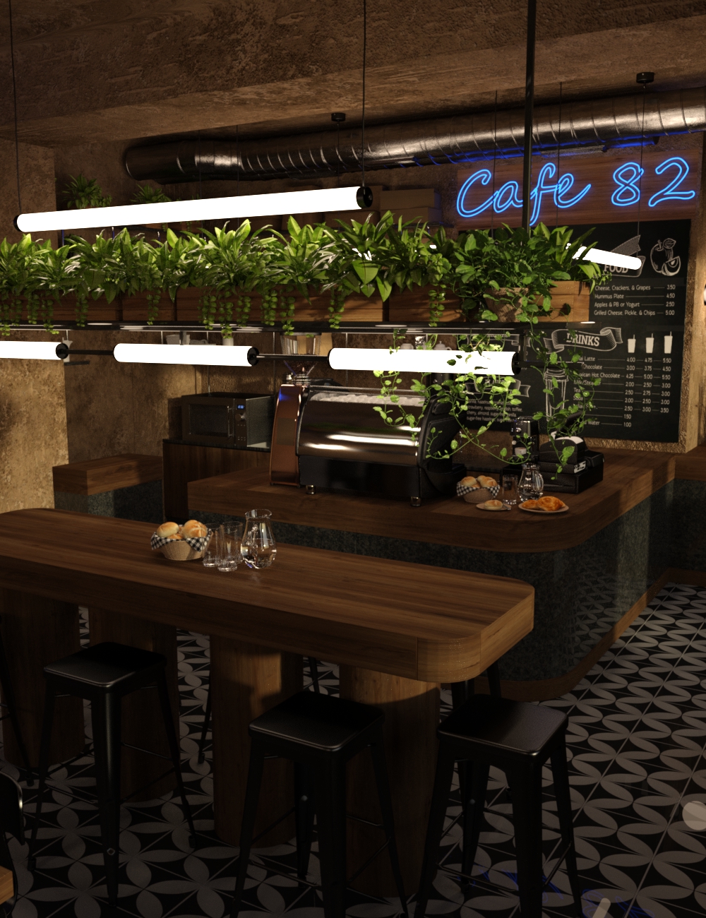 Cafe 82 by: Tim82, 3D Models by Daz 3D