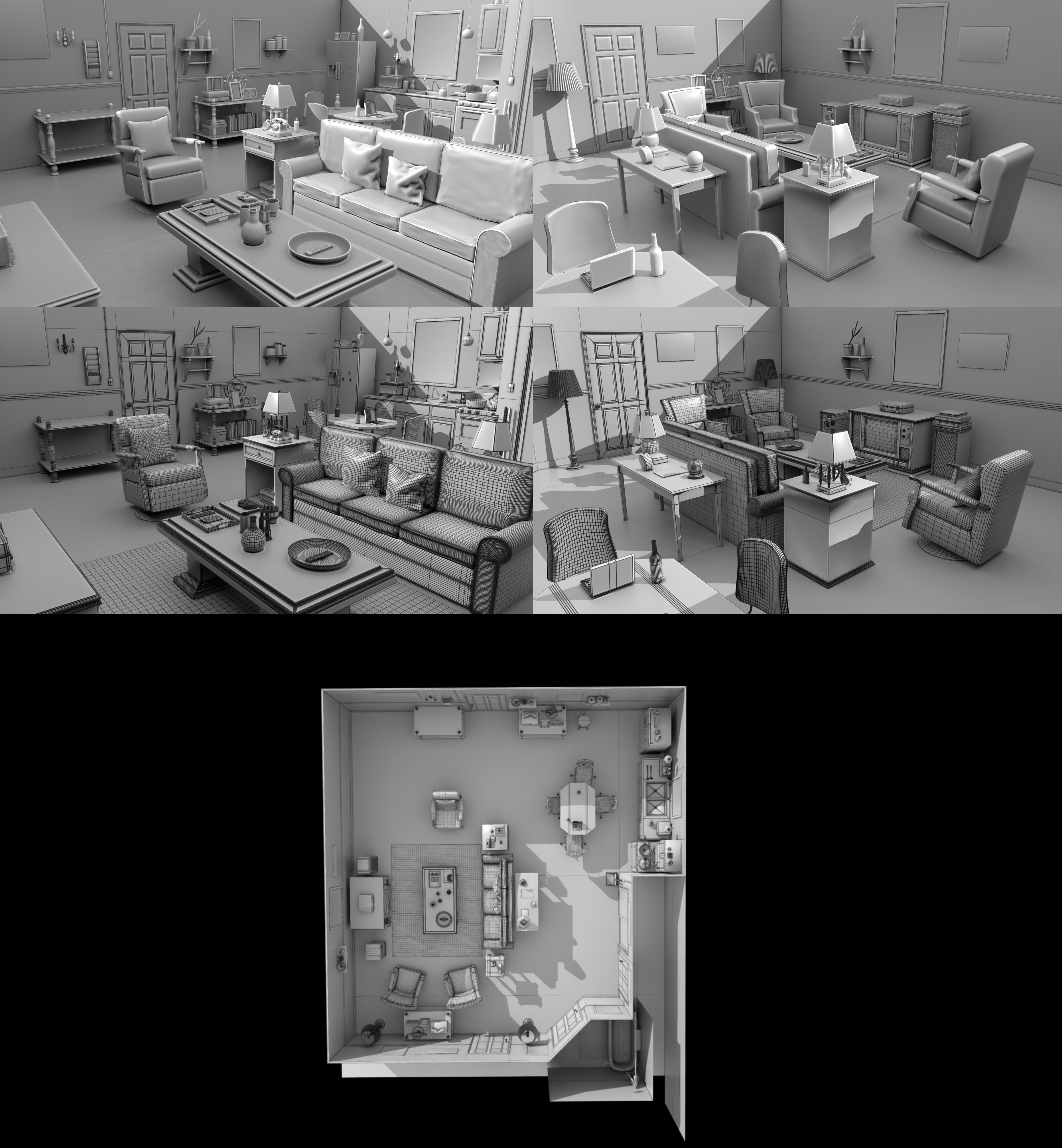 FG Messy Apartment by: Fugazi1968Ironman, 3D Models by Daz 3D