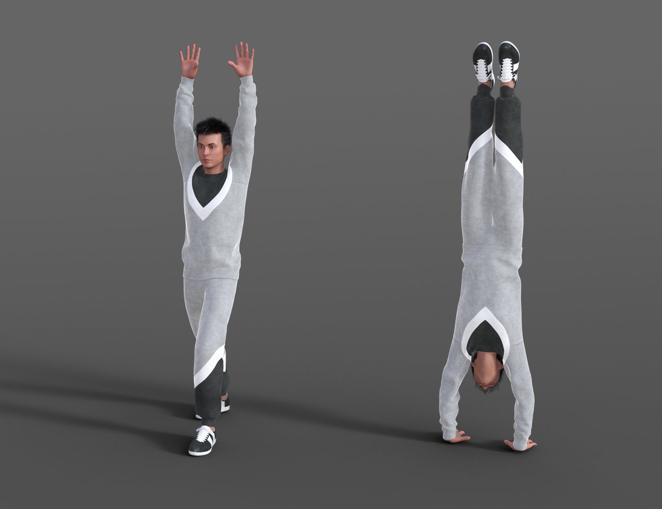 Gymnastic Animations for Genesis 8 by: ThreeDigital, 3D Models by Daz 3D