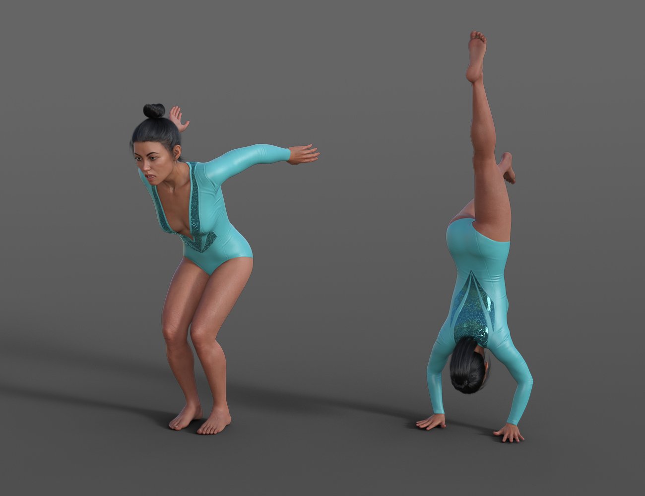 Gymnastic Animations for Genesis 8 by: ThreeDigital, 3D Models by Daz 3D