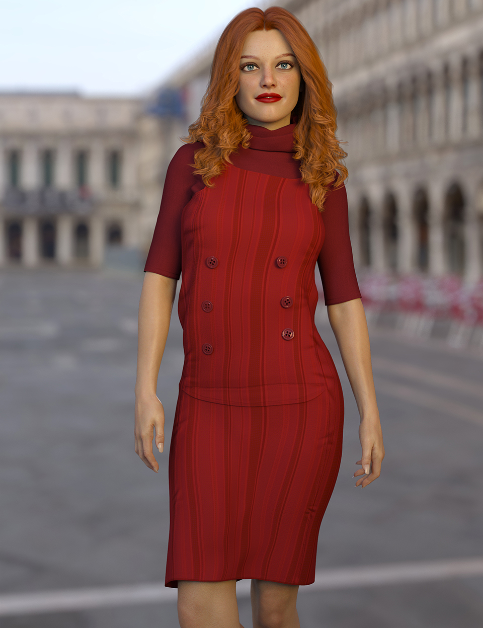 dForce Azul Outfit for Genesis 8 Females by: Nelmi, 3D Models by Daz 3D
