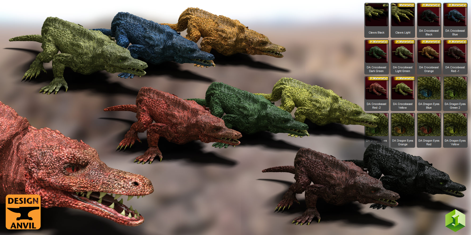 DA Crocobeast HD for Daz Dragon 3 DA Crocobeast HD for Daz Dragon 3 by: Design Anvil, 3D Models by Daz 3D