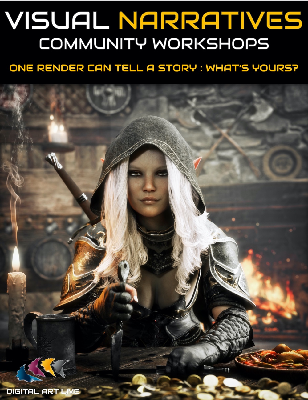 Visual Narratives Workshops by: Digital Art Live, 3D Models by Daz 3D