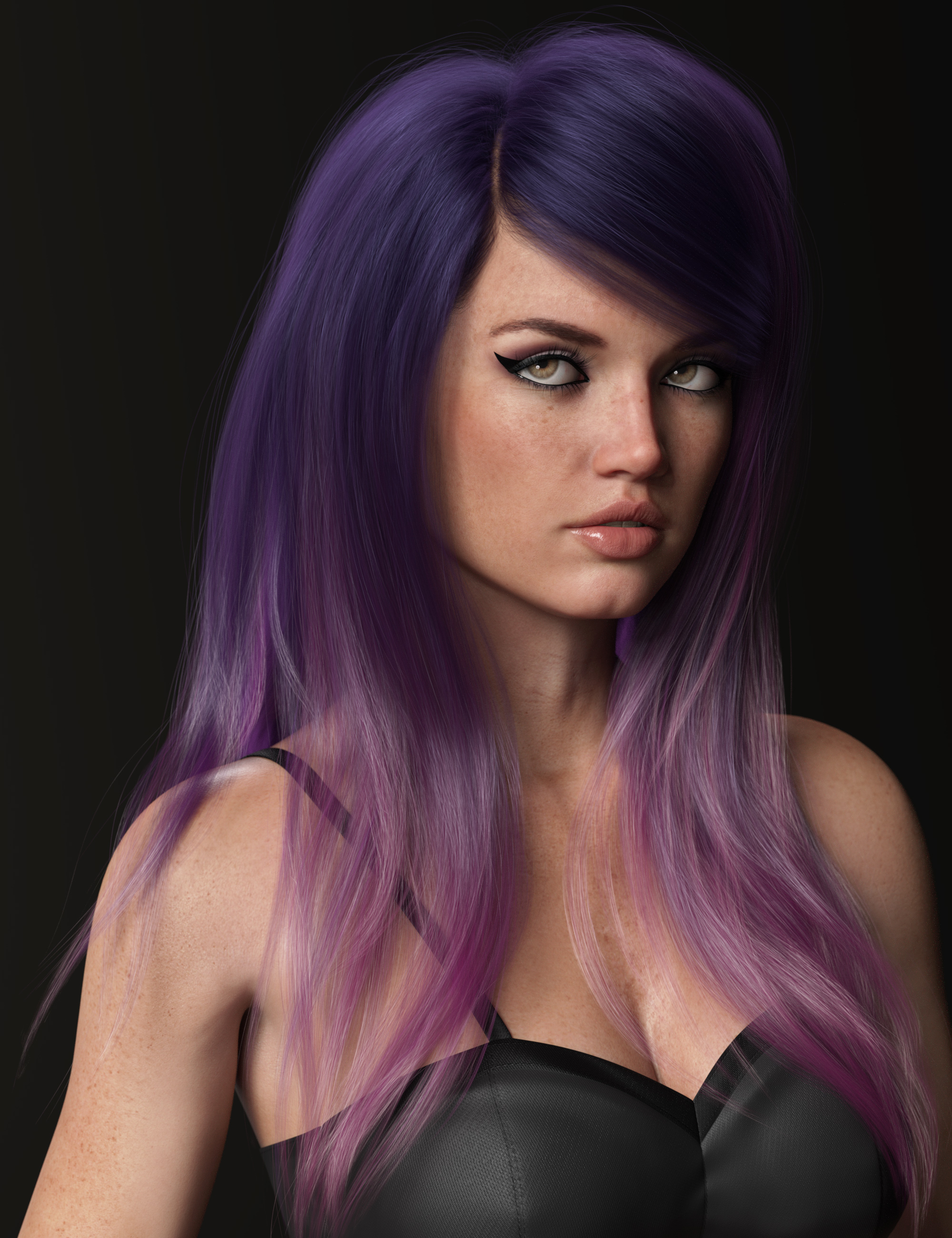 Texture Expansion for Swept Bangs Hair by: outoftouch, 3D Models by Daz 3D