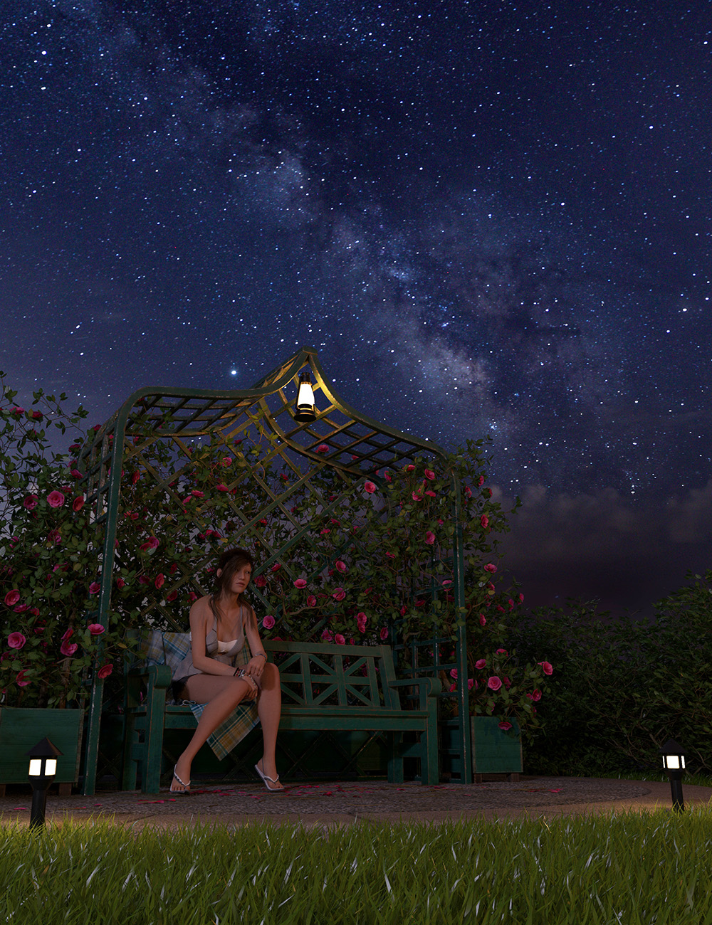 Orestes Iray HDRI Skydomes - A Night in August by: Orestes Graphics, 3D Models by Daz 3D