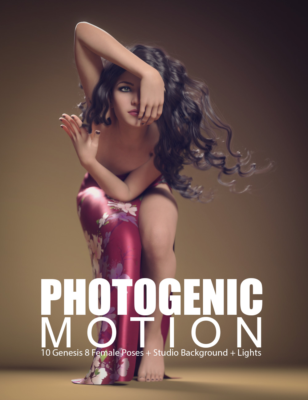 Photogenic Motion for Genesis 8 Female Poses + Studio Set by: Dreamlight, 3D Models by Daz 3D