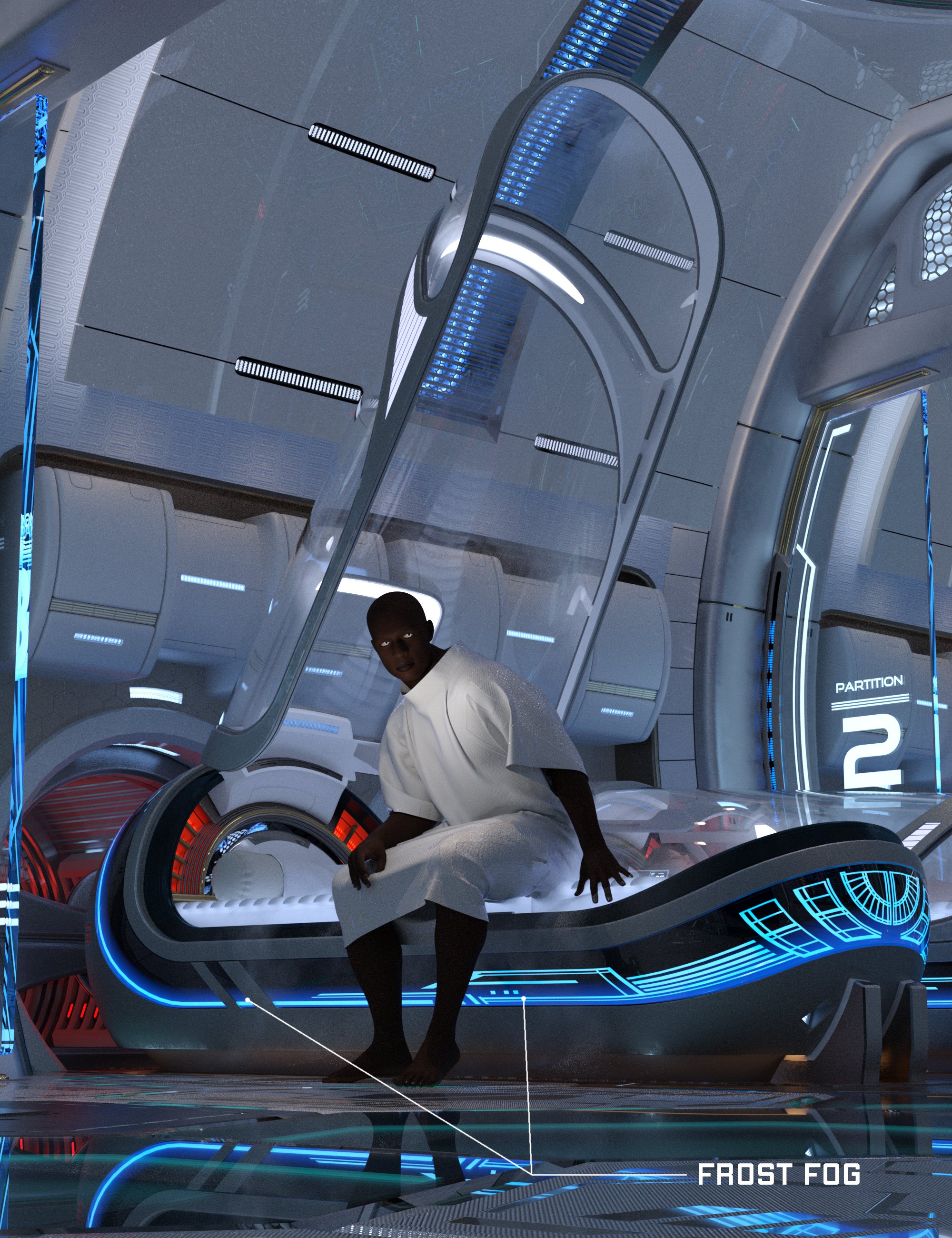 Lifepod Hangar Lifepod Hangar by: MarieL, 3D Models by Daz 3D