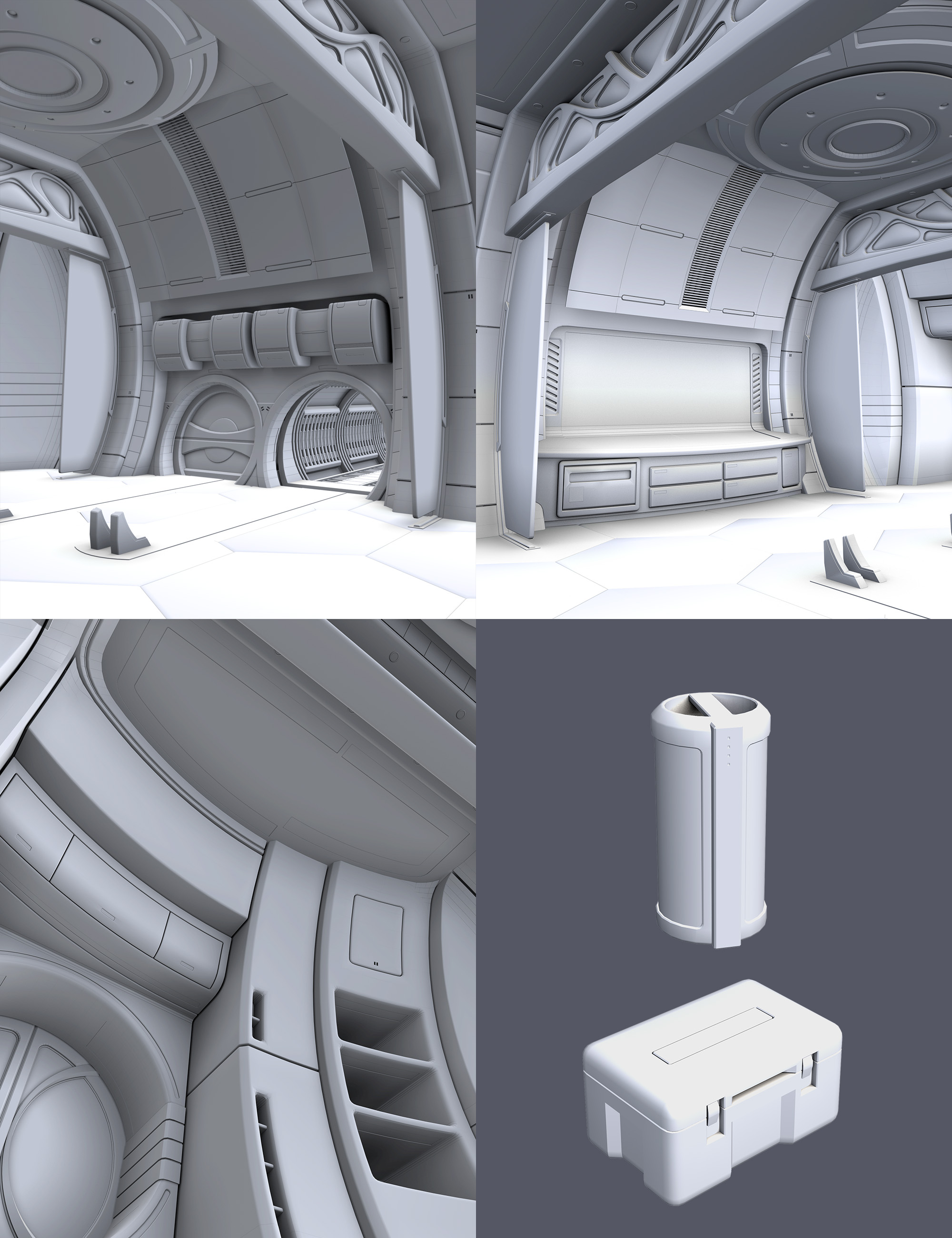 Lifepod Hangar by: MarieL, 3D Models by Daz 3D
