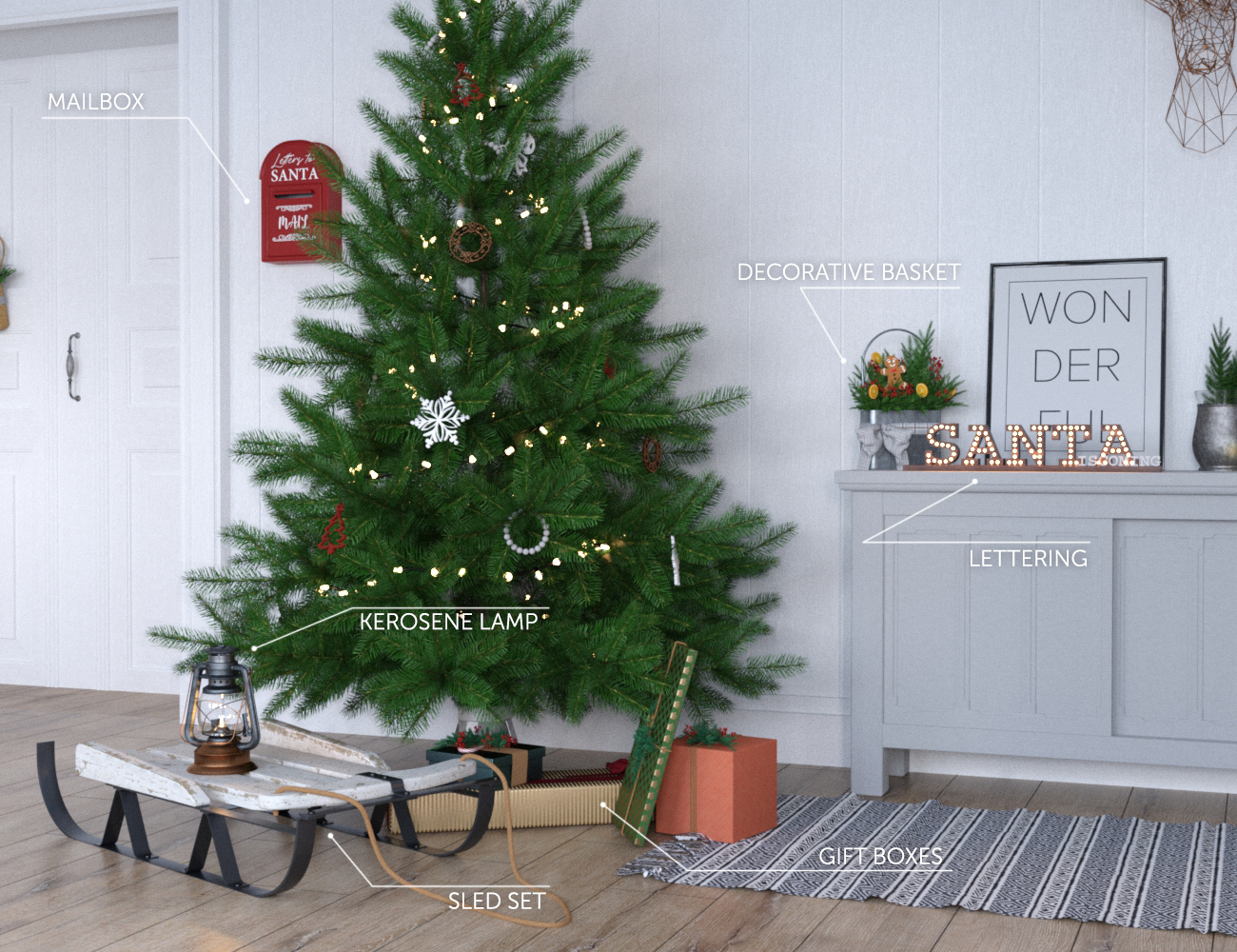 Christmas Chaos Props by: Dimidrol, 3D Models by Daz 3D
