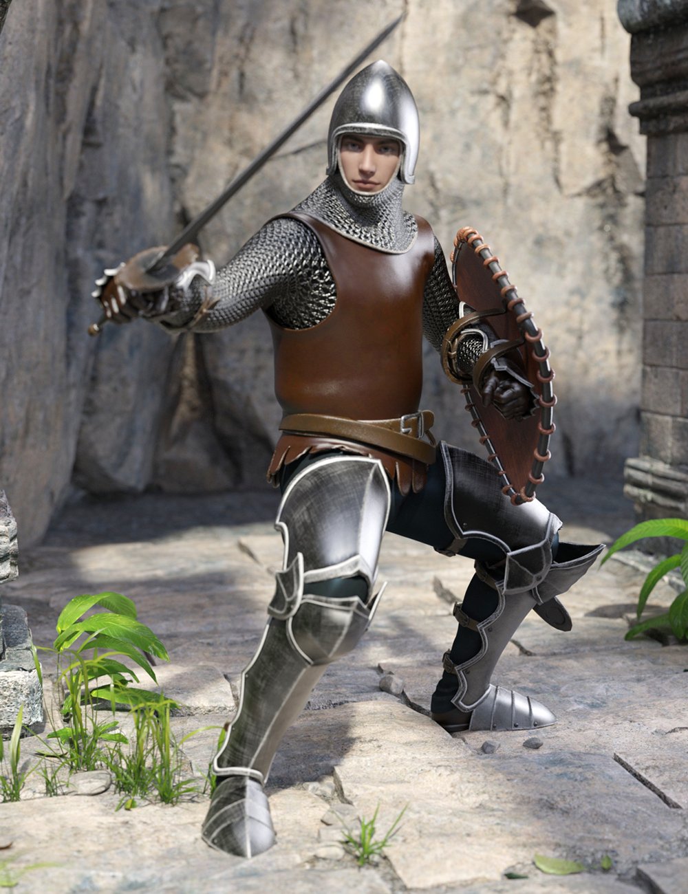 The Western Knight 01 for Genesis 8 Males The Western Knight 01 for Genesis 8 Males by: Jerry Jang, 3D Models by Daz 3D