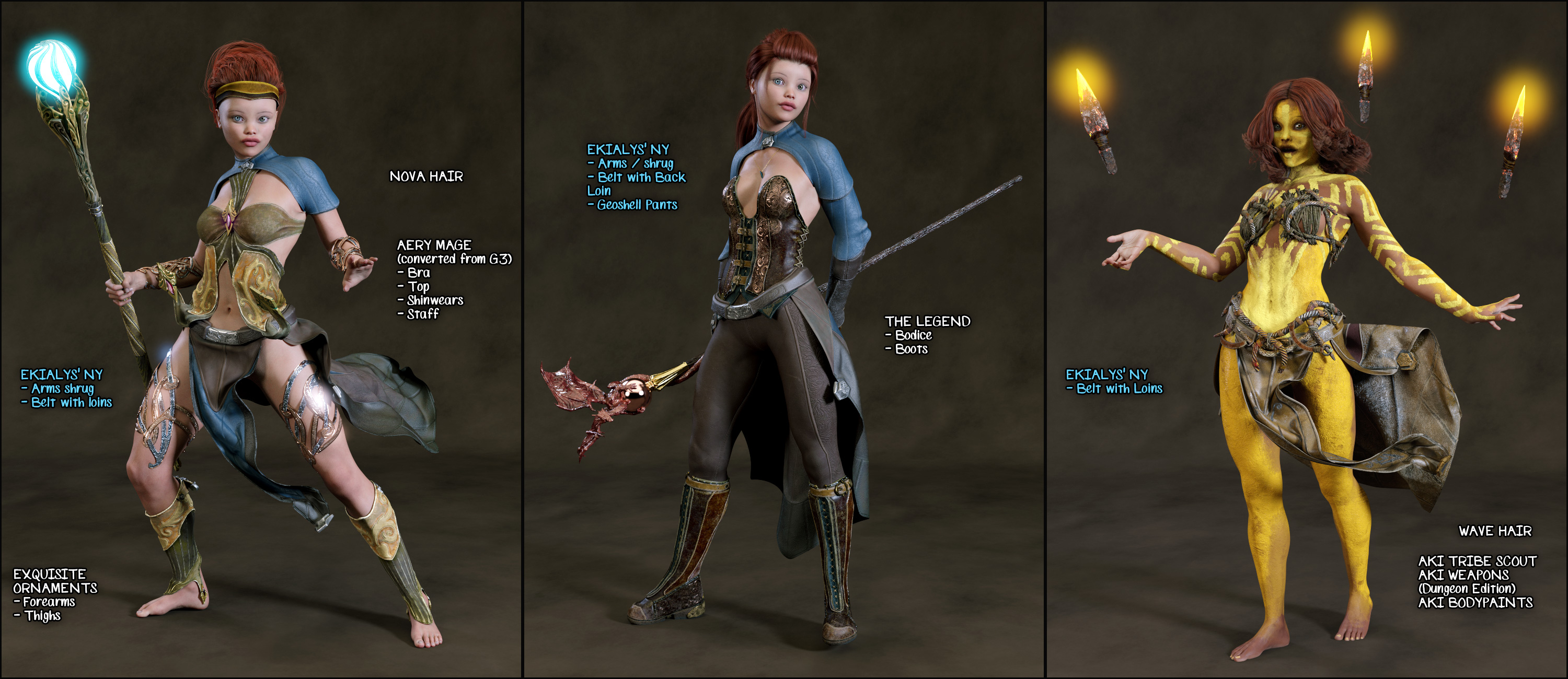 The Hands-On Historian Fantasy Styles for Ekialys' Ny The Hands-On Historian Fantasy Styles for Ekialys' Ny by: Aeon Soul, 3D Models by Daz 3D