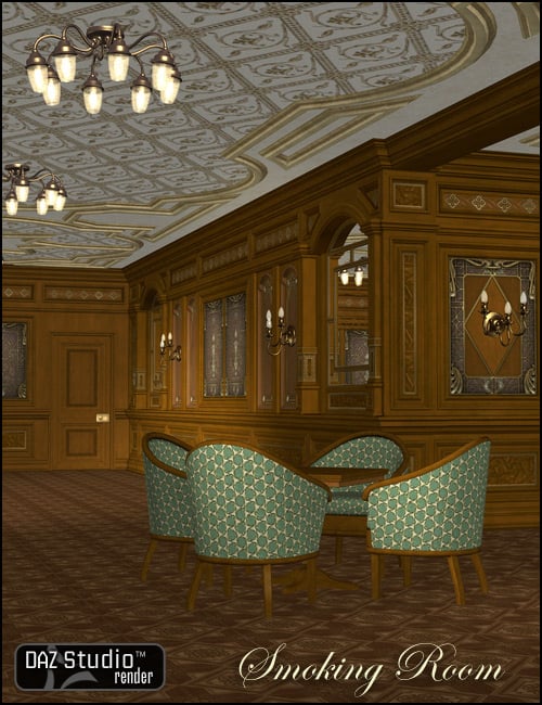 The Smoking Room by: , 3D Models by Daz 3D