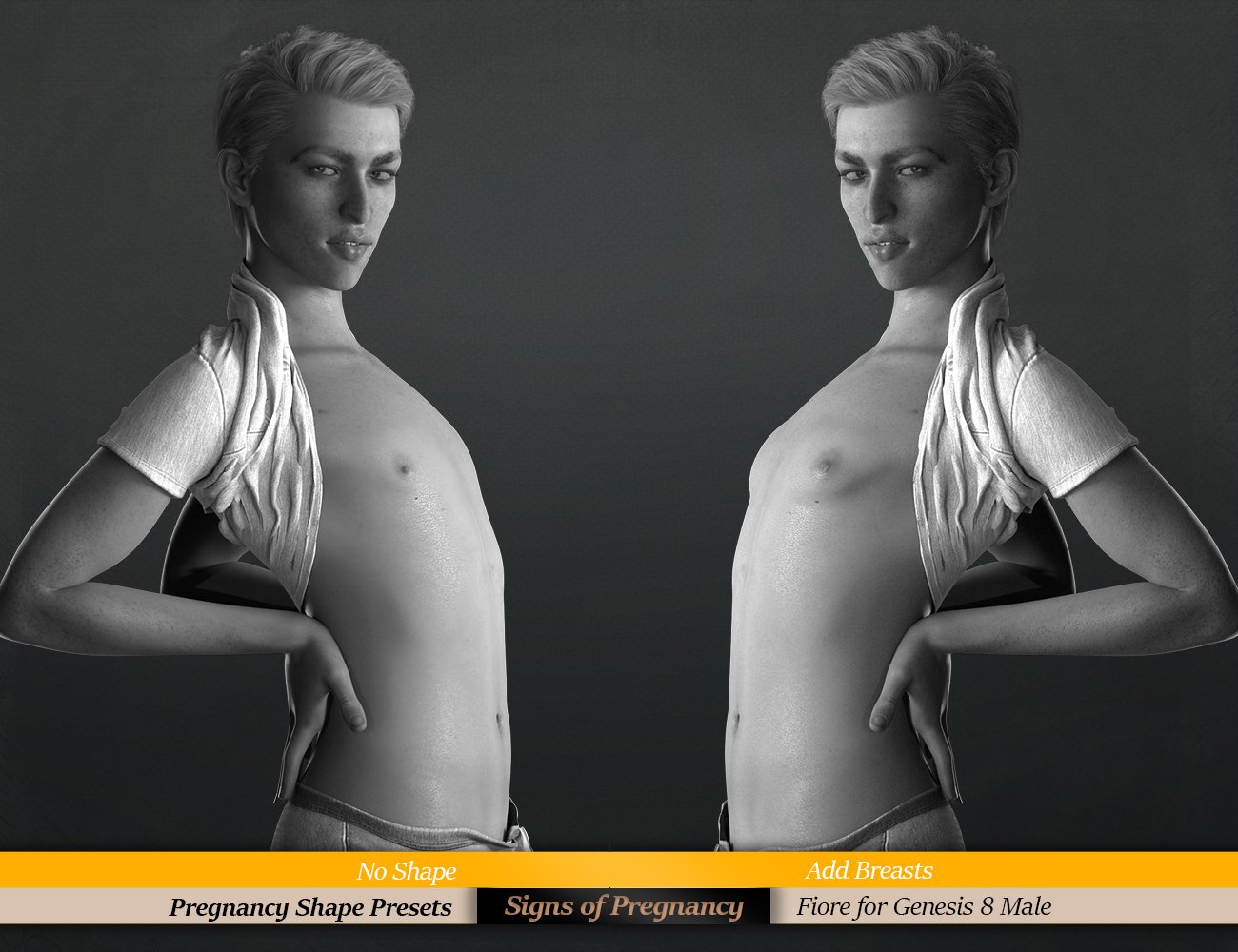 Signs of Pregnancy for Genesis 8 by: FenixPhoenixEsid, 3D Models by Daz 3D