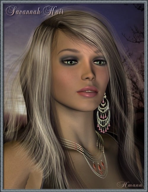 Savannah-Hair by: Magix 101, 3D Models by Daz 3D