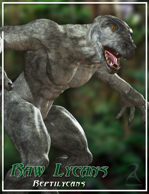 Raw Lycans  Reptilycan by: RawArt, 3D Models by Daz 3D