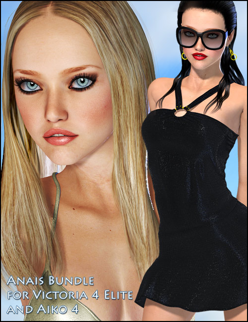 Anais Bundle Victoria 4 Elite / Aiko4 by: 4blueyesmaelwenn, 3D Models by Daz 3D