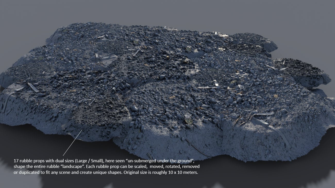 Instant Rubble Instant Rubble by: Dreamlight, 3D Models by Daz 3D