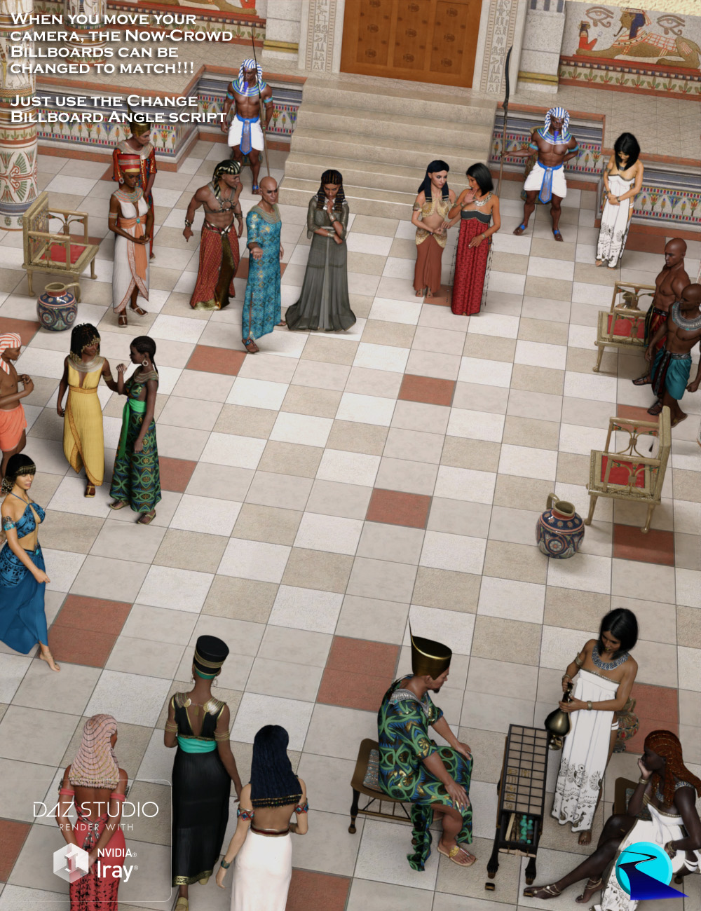 Now-Crowd Billboards - Ancient Egyptians Now-Crowd Billboards - Ancient Egyptians by: RiverSoft Art, 3D Models by Daz 3D