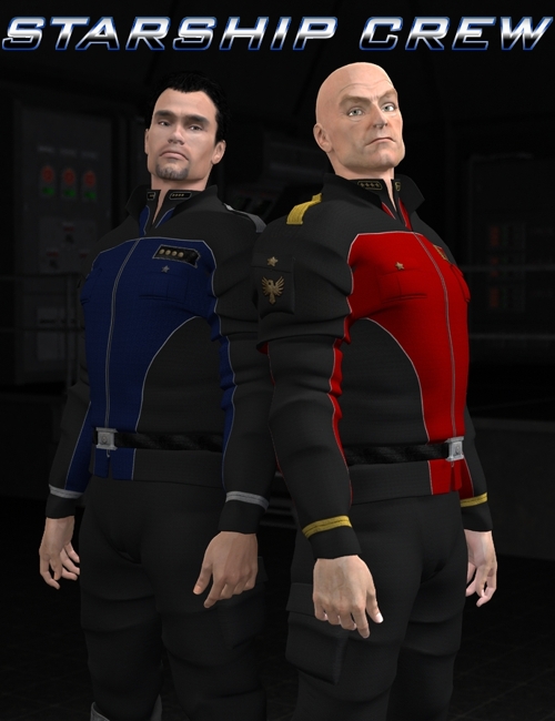 Starship crew for MOS Invasion by: Porsimo, 3D Models by Daz 3D