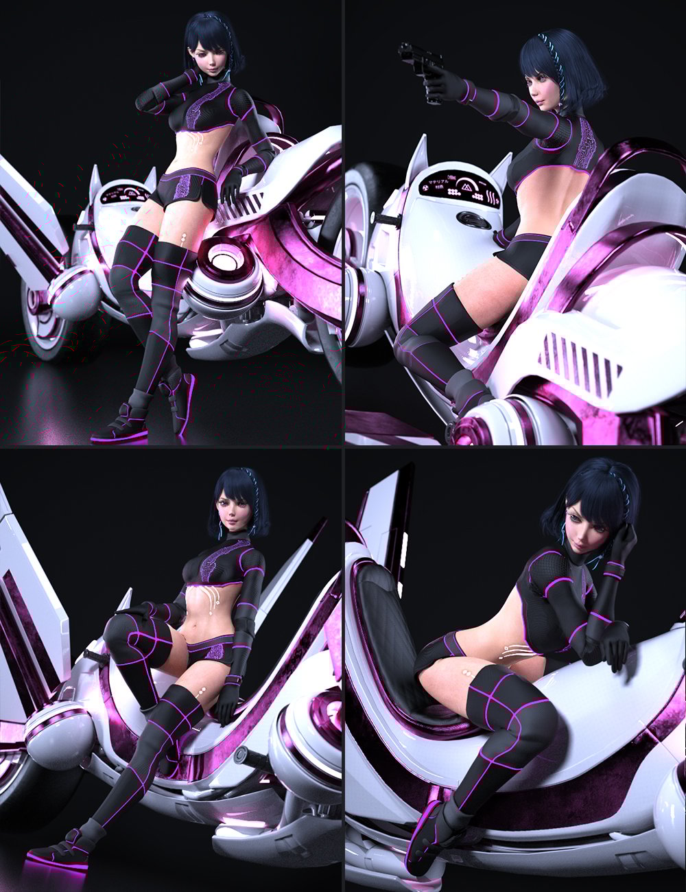 KAT-O Bike and Poses for Genesis 8 KAT-O Bike and Poses for Genesis 8 by: 3D SugarVal3dart, 3D Models by Daz 3D