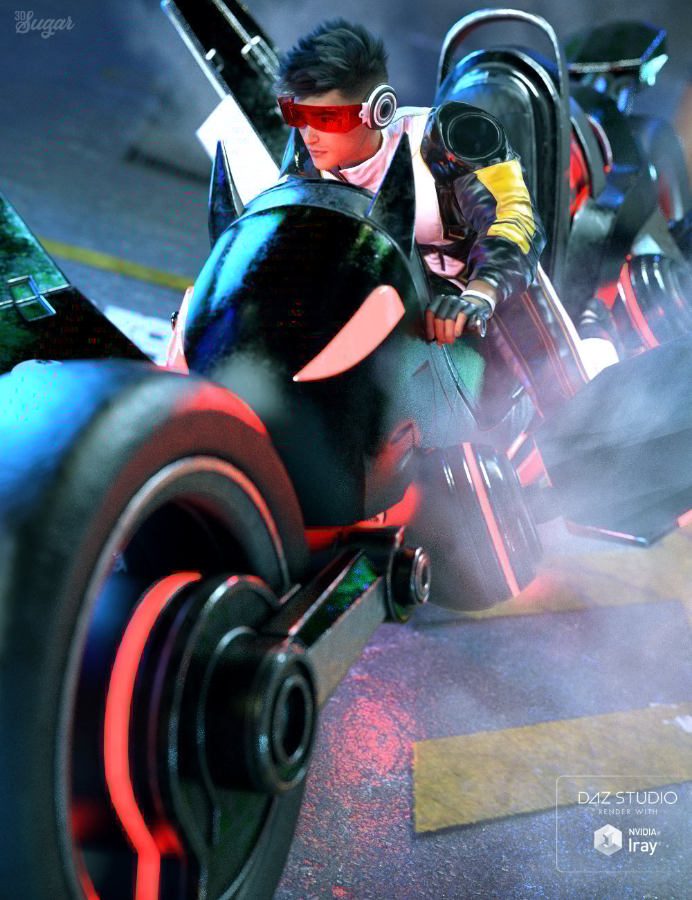KAT-O Bike and Poses for Genesis 8 KAT-O Bike and Poses for Genesis 8 by: 3D SugarVal3dart, 3D Models by Daz 3D