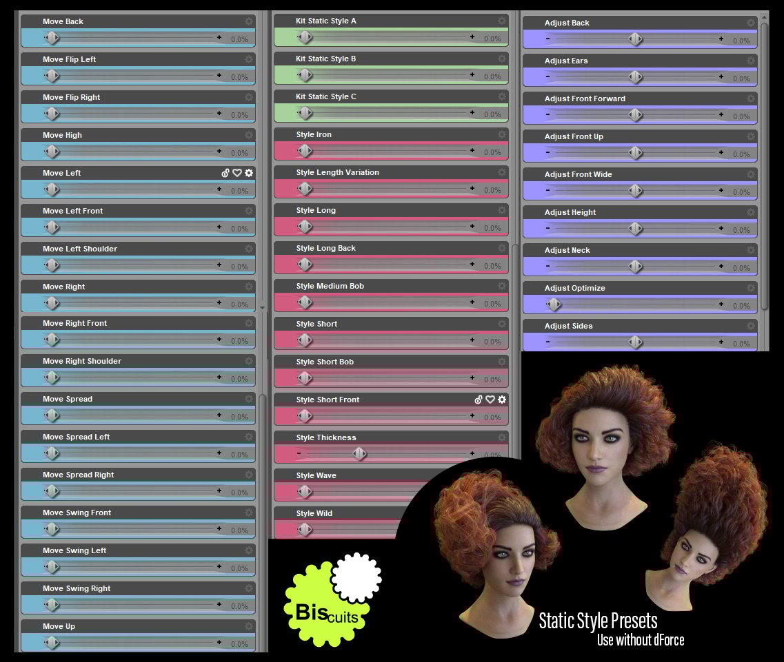 Biscuits Kit Hair with dForce for Genesis 8 Female Biscuits Kit Hair with dForce for Genesis 8 Female by: Biscuits, 3D Models by Daz 3D