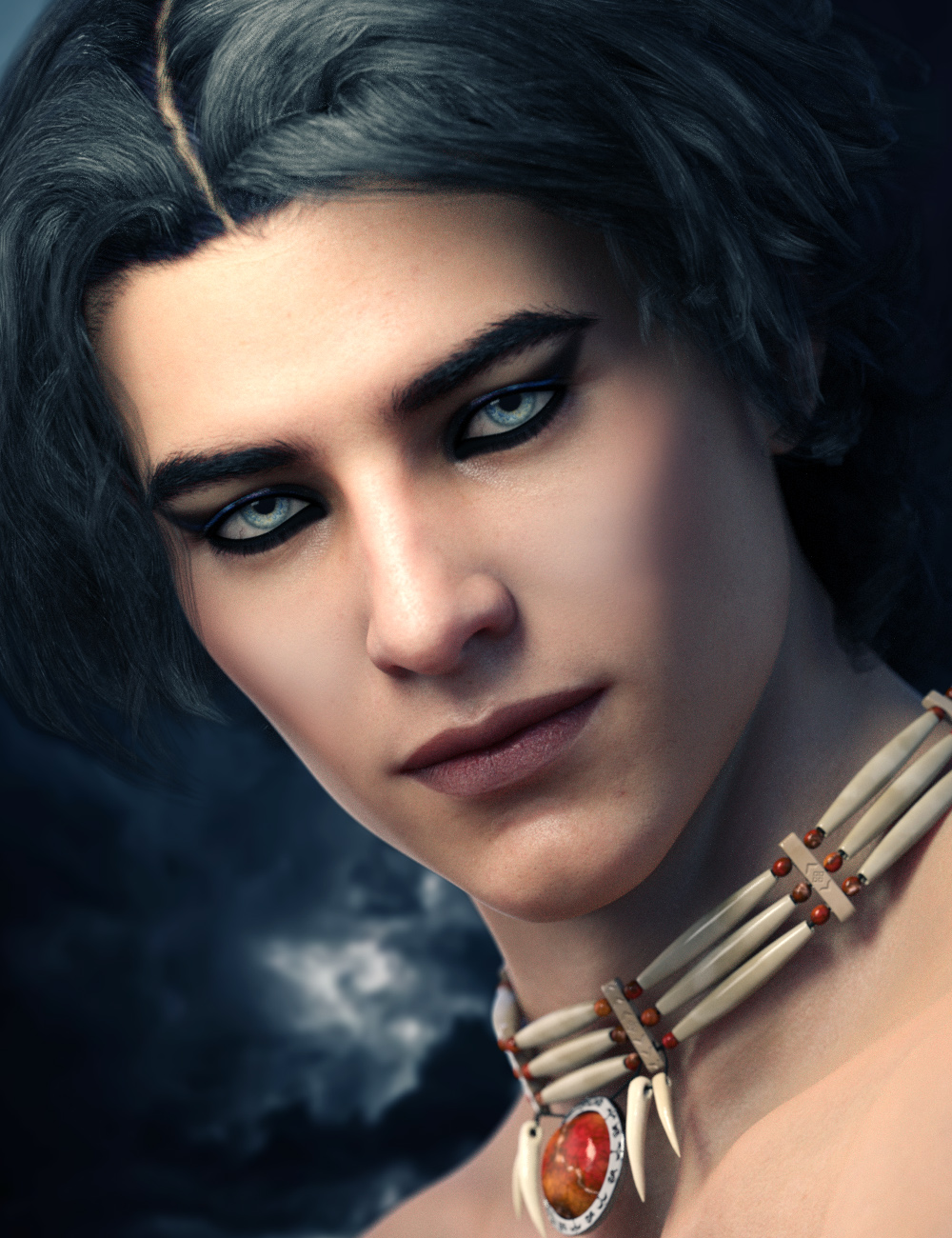 Everyday Makeup for Genesis 8 Males by: ForbiddenWhispers, 3D Models by Daz 3D