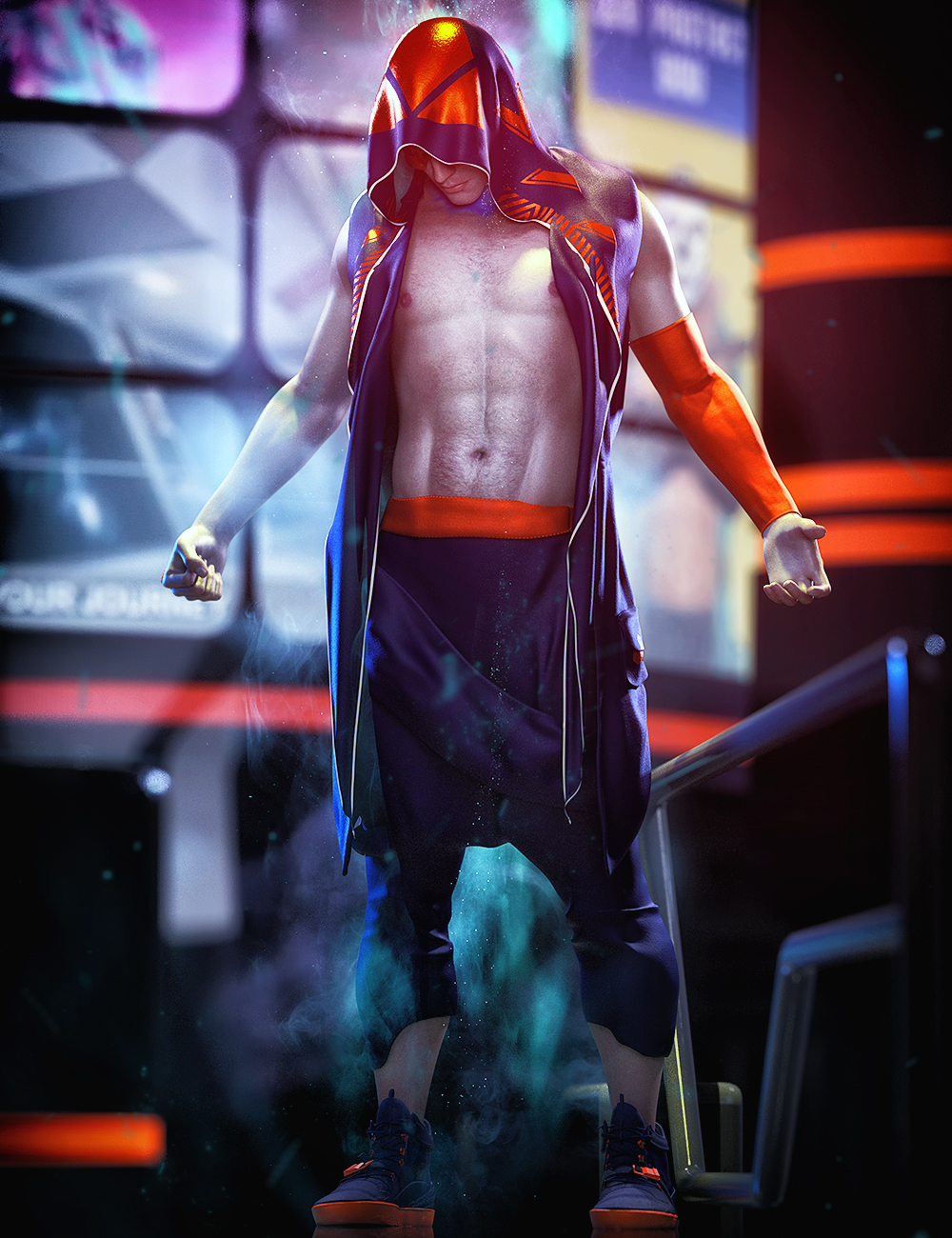 dForce Niko Outfit for Genesis 8 Males by: SadeMoonscape Graphics, 3D Models by Daz 3D