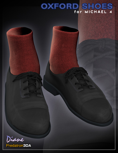 Oxford Shoes for Michael 4 Oxford Shoes for Michael 4 by: PredatronDiane, 3D Models by Daz 3D