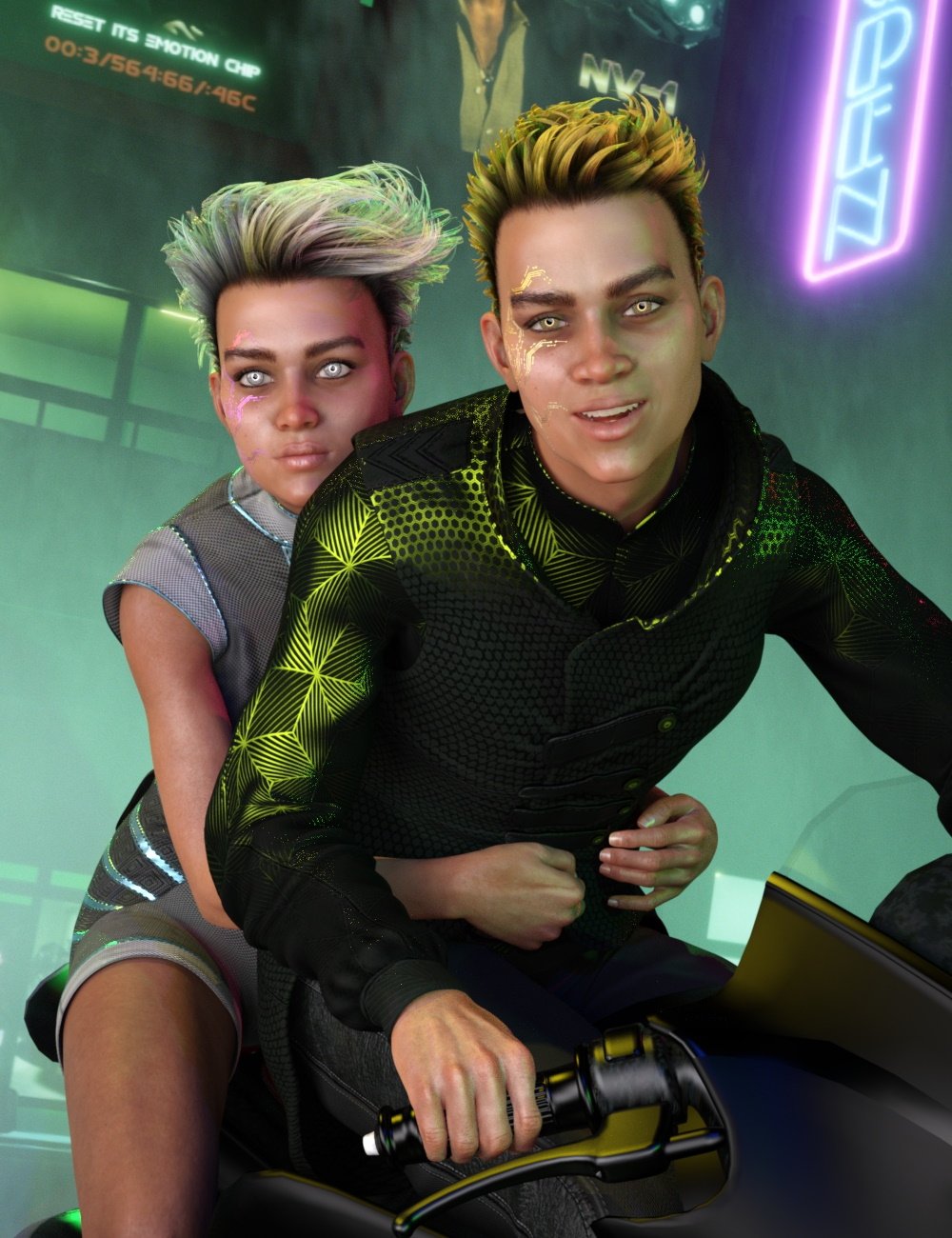 Clarity and Raze HD for Genesis 8 Female and Male Clarity and Raze HD for Genesis 8 Female and Male by: RedzStudio, 3D Models by Daz 3D