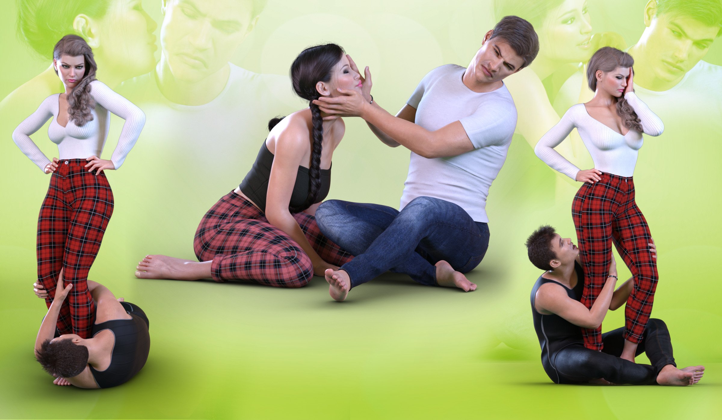 Z Clingy and Needy Poses for Genesis 3 and 8 Z Clingy and Needy Poses for Genesis 3 and 8 by: Zeddicuss, 3D Models by Daz 3D