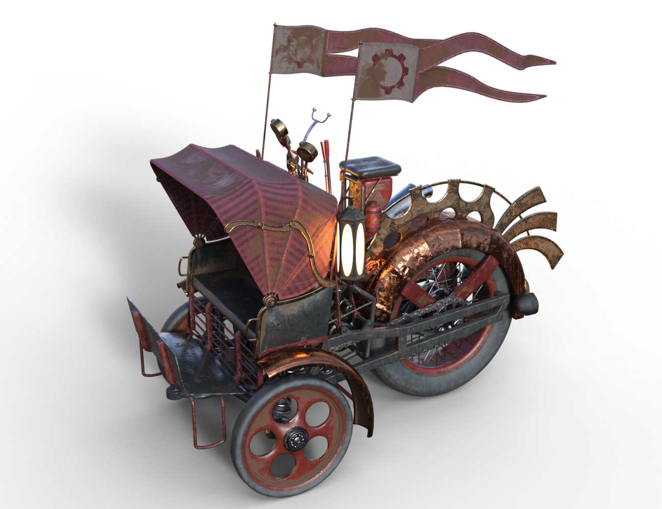 Steampunk Ostrich Carriage by: ForbiddenWhispersDavid Brinnen, 3D Models by Daz 3D