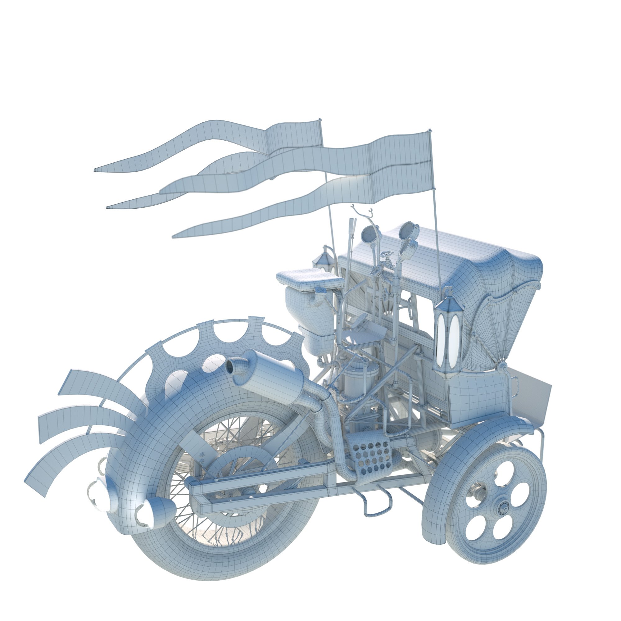 Steampunk Ostrich Carriage by: ForbiddenWhispersDavid Brinnen, 3D Models by Daz 3D